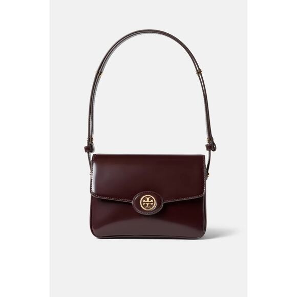 Tory Burch Accessories Robinson Spazzolato Convertible Shoulder Bag - Picture 1 of 5